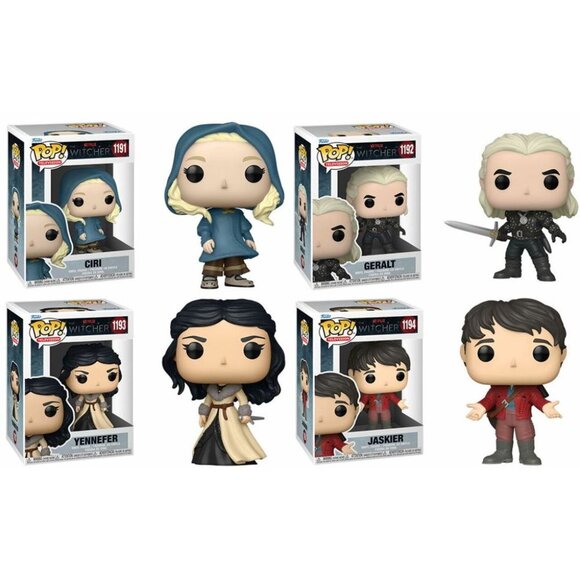 NWT Funko Pop! Television The Witcher 4-Pack + Protector - Picture 1 of 15